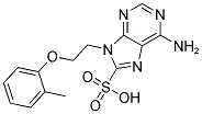 6-AMINO-9-[2-(2-METHYLPHENOXY)ETHYL]-9H-PURINE-8-SULFONIC ACID Struktur