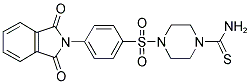 4-([4-(1,3-DIOXO-1,3-DIHYDRO-2H-ISOINDOL-2-YL)PHENYL]SULFONYL)PIPERAZINE-1-CARBOTHIOAMIDE Struktur