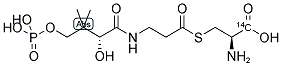 PHOSPHOPANTOTHENOYL CYSTEINE, [1-14C] Struktur