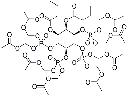 1,2-DI-O-BUTYRYL-MYO-INOSITOL 3,4,5,6-TETRAKISPHOSPHATE-OCTAKIS(ACETOXYMETHYL) ESTER Struktur