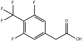 3,5-DIFLUORO-4-(TRIFLUOROMETHYL)PHENYLACETIC ACID Struktur