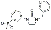 1-[3-(METHYLSULFONYL)PHENYL]-3-(PYRIDIN-3-YLMETHYL)IMIDAZOLIDIN-2-ONE Struktur