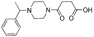 4-OXO-4-[4-(1-PHENYLETHYL)PIPERAZIN-1-YL]BUTANOIC ACID Struktur