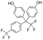 2,2-BIS(4-HYDROXYPHENYL)-2-(4-TRIFLUOROMETHYLPHENYL)TRIFLUOROETHANE Struktur