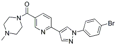 1-((6-[1-(4-BROMOPHENYL)-1H-PYRAZOL-4-YL]PYRIDIN-3-YL)CARBONYL)-4-METHYLPIPERAZINE Struktur