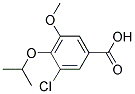 3-CHLORO-4-ISOPROPOXY-5-METHOXYBENZOIC ACID Struktur