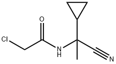 2-CHLORO-N-(1-CYANO-1-CYCLOPROPYLETHYL)ACETAMIDE Struktur