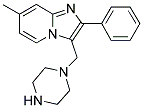 7-METHYL-2-PHENYL-3-PIPERAZIN-1-YLMETHYL-IMIDAZO-[1,2-A]PYRIDINE Struktur