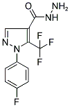 5-(TRIFLUOROMETHYL)-1-(4-FLUOROPHENYL)-1H-PYRAZOLE-4-CARBOHYDRAZIDE Struktur