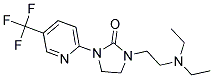 1-[2-(DIETHYLAMINO)ETHYL]-3-[5-(TRIFLUOROMETHYL)PYRIDIN-2-YL]IMIDAZOLIDIN-2-ONE Struktur