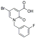 5-BROMO-1-(3-FLUOROBENZYL)-2-OXO-1,2-DIHYDRO-3-PYRIDINECARBOXYLIC ACID Struktur