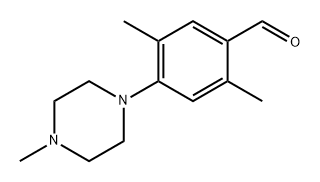 2,5-DIMETHYL-4-(4-METHYLPIPERAZIN-1-YL)BENZALDEHYDE Struktur