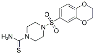 4-(2,3-DIHYDRO-1,4-BENZODIOXIN-6-YLSULFONYL)PIPERAZINE-1-CARBOTHIOAMIDE Struktur