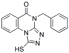 4-BENZYL-1-MERCAPTO[1,2,4]TRIAZOLO[4,3-A]QUINAZOLIN-5(4H)-ONE Struktur