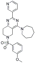 4-AZEPAN-1-YL-6-(3-METHOXY-BENZENESULFONYL)-2-PYRIDIN-3-YL-5,6,7,8-TETRAHYDRO-PYRIDO[4,3-D]PYRIMIDINE Struktur