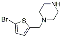 1-[(5-BROMOTHIEN-2-YL)METHYL]PIPERAZINE Struktur