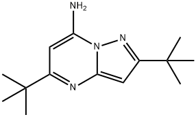 2,5-DI-TERT-BUTYL-PYRAZOLO[1,5-A]PYRIMIDIN-7-YLAMINE Struktur