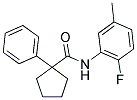 N-(2-FLUORO-5-METHYLPHENYL)(PHENYLCYCLOPENTYL)FORMAMIDE Struktur