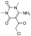 6-AMINO-5-(2-CHLORO-ACETYL)-1,3-DIMETHYL-1H-PYRIMIDINE-2,4-DIONE Struktur