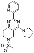 6-METHANESULFONYL-2-PYRIDIN-2-YL-4-PYRROLIDIN-1-YL-5,6,7,8-TETRAHYDRO-PYRIDO[4,3-D]PYRIMIDINE Struktur