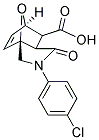 3-(4-CHLORO-PHENYL)-4-OXO-10-OXA-3-AZA-TRICYCLO[5.2.1.0(1,5)]DEC-8-ENE-6-CARBOXYLIC ACID Struktur