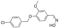 4-(4-CHLORO-BENZYLOXY)-3-METHOXY-BENZALDEHYDE OXIME Struktur