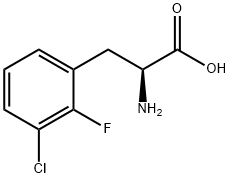 3-CHLORO-2-FLUORO-DL-PHENYLALANINE Struktur