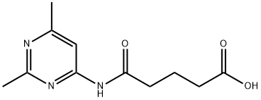 4-(2,6-DIMETHYL-PYRIMIDIN-4-YLCARBAMOYL)-BUTYRIC ACID Struktur