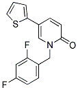 1-(2,4-DIFLUOROBENZYL)-5-THIEN-2-YLPYRIDIN-2(1H)-ONE Struktur