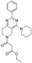 3-OXO-3-(2-PHENYL-4-PIPERIDIN-1-YL-7,8-DIHYDRO-5H-PYRIDO[4,3-D]PYRIMIDIN-6-YL)-PROPIONIC ACID ETHYL ESTER Struktur