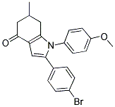 2-(4-BROMOPHENYL)-1-(4-METHOXYPHENYL)-6-METHYL-5,6,7-TRIHYDROINDOL-4-ONE Struktur