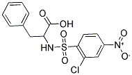 2-(2-CHLORO-4-NITRO-BENZENESULFONYLAMINO)-3-PHENYL-PROPIONIC ACID Struktur