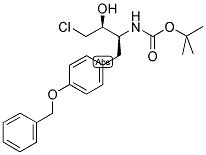 [1(S)-(4-BENZYLOXY-BENZYL)-3-CHLORO-2(S)-HYDROXY-PROPYL]-CARBAMIC ACID TERT-BUTYL ESTER Struktur