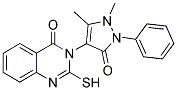 3-(1,5-DIMETHYL-3-OXO-2-PHENYL-2,3-DIHYDRO-1H-PYRAZOL-4-YL)-2-MERCAPTO-3H-QUINAZOLIN-4-ONE Struktur