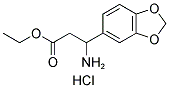 ETHYL 3-AMINO-3-(1,3-BENZODIOXOL-5-YL)PROPANOATE HYDROCHLORIDE Struktur