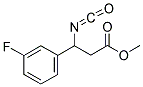 METHYL-3-ISOCYANATO-3-(3-FLUOROPHENYL)PROPIONATE Struktur