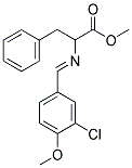 METHYL 2-([(3-CHLORO-4-METHOXYPHENYL)METHYLENE]AMINO)-3-PHENYLPROPANOATE Struktur