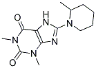 1,3-DIMETHYL-8-(2-METHYLPIPERIDIN-1-YL)-3,7-DIHYDRO-1H-PURINE-2,6-DIONE Struktur