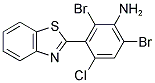 3-(1,3-BENZOTHIAZOL-2-YL)-2,6-DIBROMO-4-CHLOROANILINE Struktur