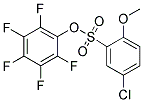 2,3,4,5,6-PENTAFLUOROPHENYL 5-CHLORO-2-METHOXYBENZENESULFONATE Struktur