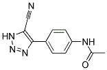 4-(4-ACETAMIDOPHENYL)-1H-1,2,3-TRIAZOLE-5-CARBONITRILE Struktur