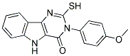 2-MERCAPTO-3-(4-METHOXYPHENYL)-3,5-DIHYDRO-4H-PYRIMIDO[5,4-B]INDOL-4-ONE Struktur