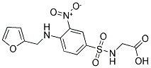 [([4-[(2-FURYLMETHYL)AMINO]-3-NITROPHENYL]SULFONYL)AMINO]ACETIC ACID Struktur