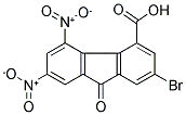 2-BROMO-5,7-DINITRO-4-CARBOXYLIC ACID-9-FLUORENONE Struktur