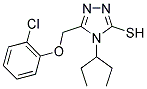 5-[(2-CHLOROPHENOXY)METHYL]-4-(1-ETHYLPROPYL)-4H-1,2,4-TRIAZOLE-3-THIOL Struktur