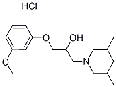 1-(3,5-DIMETHYLPIPERIDIN-1-YL)-3-(3-METHOXYPHENOXY)PROPAN-2-OL HYDROCHLORIDE Struktur