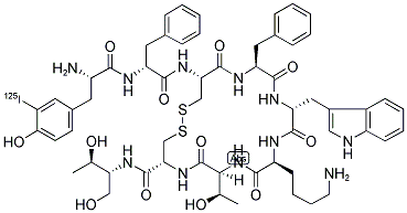 ([125I]-TYR0)-OCTREOTIDE Struktur