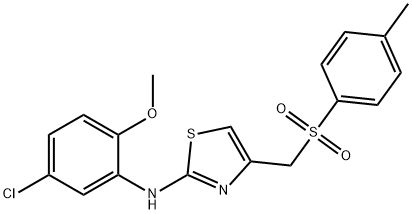 1-(((4-((5-CHLORO-2-METHOXYPHENYL)AMINO)(3,5-THIAZOLYL))METHYL)SULFONYL)-4-METHYLBENZENE Struktur