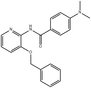 (4-(DIMETHYLAMINO)PHENYL)-N-(3-(PHENYLMETHOXY)(2-PYRIDYL))FORMAMIDE Struktur