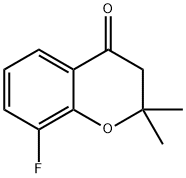 2,2-DIMETHYL-8-FLUORO-4-CHROMANONE Struktur